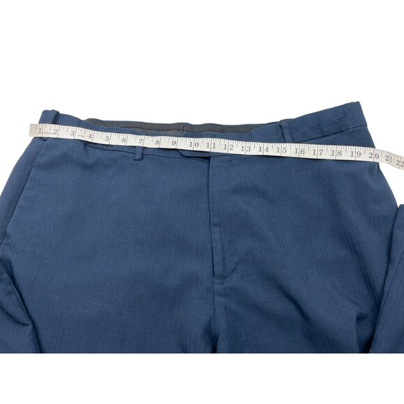 Mens Blue Dress Pants 40x32 Classic Fit 100% Polyester 60h - Picture 7 of 10